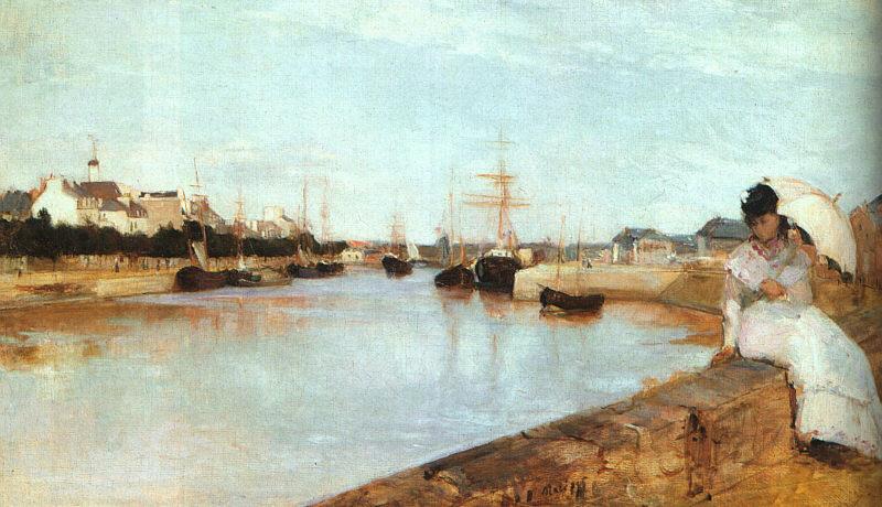 Berthe Morisot The Harbor at Lorient France oil painting art